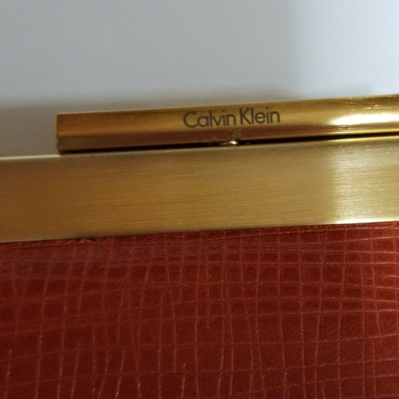 Calvin Klein Orange Clutch - Picture 3 of 3